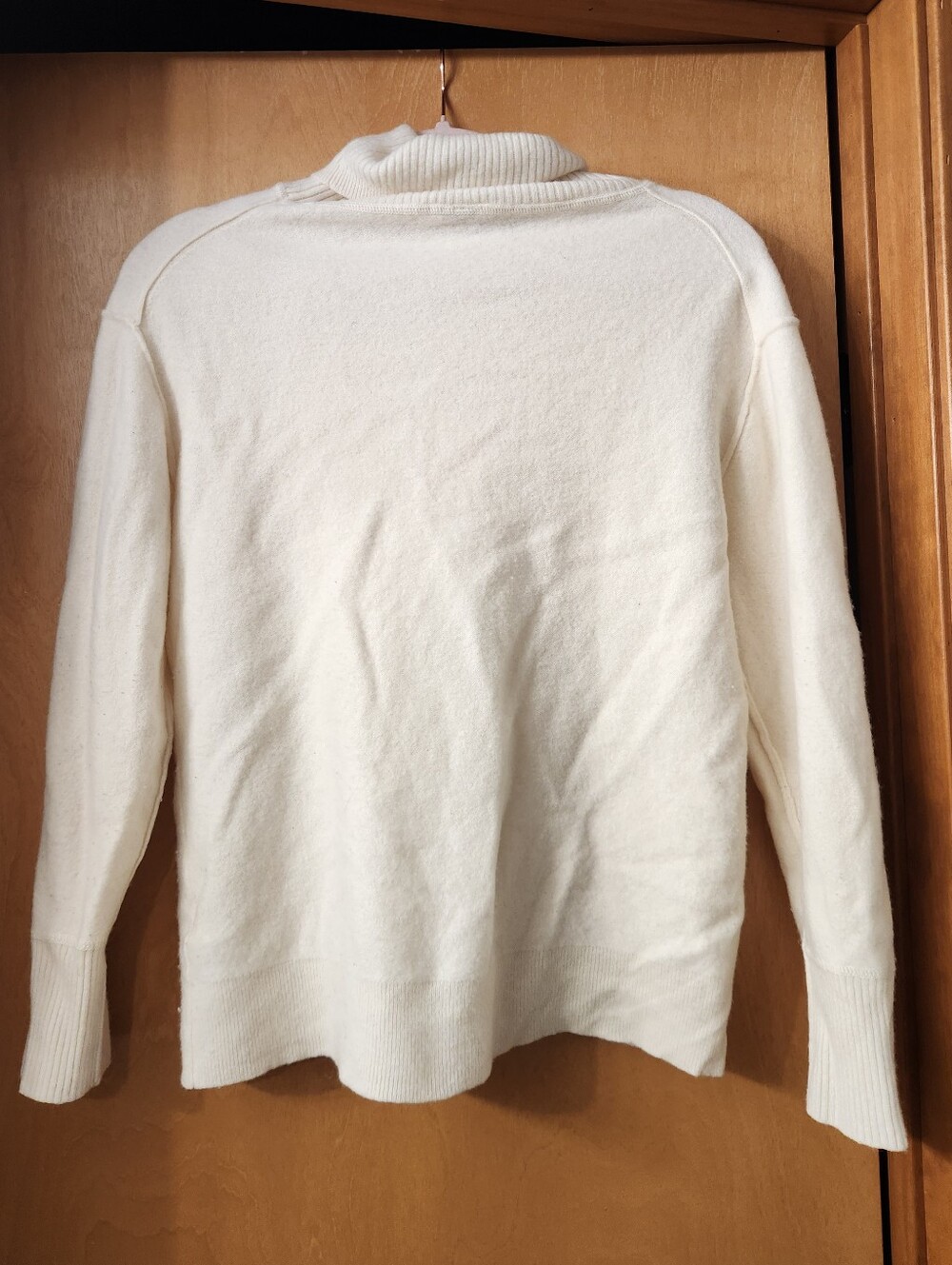 Free People Cream Cashmere Turtleneck Women's Sweater Size Medium - Picture 2 of 4